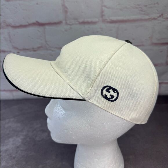 Gucci Web Interlocking Gg Cotton Baseball Cap XL - Picture 2 of 13